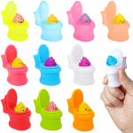 Mini tualeto suspaudžiamas puodelis mink&scaron;ti žaislai i&scaron;&scaron;okantys juokingi Fidgets žaislai streso mažinimui dekompresijai sensoriniai žaislai vaikams vakarėlio dovanėlės