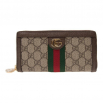 Gucci Ophidia Logotipo Juostelė Web Ilgas Užtraukiamas Drobės Ir Odos Piniginė Unisex Piniginė Ebono Ruda 523154-96IWG-8745 Basic Set (Bag+Dust Bag)