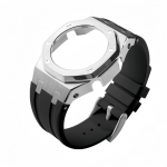 GMA-S2100 Modifikavimo Rinkinys Casio G-SHOCK GMA S2100 Moterims Nerūdijančio Plieno Metalinis Korpusas Guminė Laikrodžio Apyrankė Modifikuotos Laikrodžio Apyrankės Aksesuarai For GMA-S2100 series gray