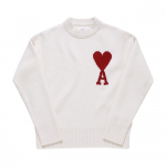 Ami Bfuks006 018 154 Ami De Coeur Didelio &Scaron;irdies Logotipo Intarsija Viežas Megztas BFUKS006 018 154 (XS)