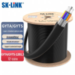 SK-LINK 12 gyslų &scaron;arvuotas vienmodis lauko pluo&scaron;to optinis kabelis