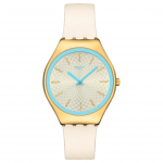 Swatch Unisex Geltonas laikrodis SYXG127 SYXG127 Yellow Watch Dial
