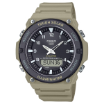 CASIO G SHOCK Saulės energija varomas Kvarcinis Mechanizmas Dervos Dirželis Laikrodis Vyri&scaron;ki Laikrodžiai Juodas Ciferblatas AQS820W-5AV Black Dial black