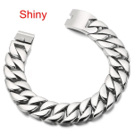 20/24/31MM Nerūdijančio Plieno Didesnis Karoliai Vyrams Moterims Hip Hop Auksiniai Gatvės Aksesuarai Blizgantys Dideli Rock Madingi vakarėlio Papuo&scaron;alai 20cm width&Bracelet -23cm white