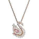 Swarovski gulbės dizaino karoliai moterims Rožinio aukso 5732414 Box (Random Color)