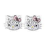 Swarovski Hello Kitty Rožinis Lankelis Praduriamas Katės Ausies Studas Moteri&scaron;ki Auskarai 1175745 Box (Random Color)