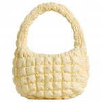 Cos languota dygsniuota debesėlio formos rankinė moteri&scaron;ka rankinė kremas-geltona 0973537095 Cream Yellow