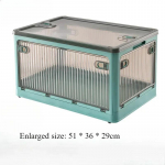 Sulankstoma laikymo dėžė Dėžė Sulankstoma Drabužių Antklodžių Laikymo Dėžės Skaidri Sukraunama Spinta Didelės Talpos Užkandžių Žaislų Organizatorius