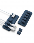 Anker Magnetinis kabelių laikiklis Magnetinis kabelių laikiklis Suderinamas su Lightning Micro USB ir kitais kabeliais Stalo organizatorius (2 pak) - Kabeliai, USB-C, mėlyna