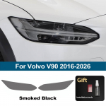 Skirta Volvo V90 2016-2026 Dūminio juodo auk&scaron;to blizgesio i&scaron; anksto supjaustyta TPU automobilio priekinių žibintų apsauginė plėvelė PPF įbrėžimams atspari vinilo plėvelės dangos komplektas For V90 16-26 SMK