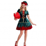 Kalėdų kostiumas Kalėdų Senelis Cosplay su kepure sijonas kelnes diržas scenos pasirodymas drabužiai Naujųjų metų vakarėlis &scaron;ventinis atostogų komplektas Women XL