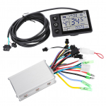 24V 36V Vandeniui atsparus LCD ekrano skydelis Elektrinio dviračio paspirtuko valdiklio rinkinys (1#24V 36V) 24V/36V 250W/350W black