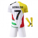 Real Madrid Vaikų Futbolo Mar&scaron;kinėliai Nr. 7 Ronaldo Daugiaspalviai Kvėpuojantys Greitai Džiūstantys Sportiniai Mar&scaron;kinėliai 100-110 CM įvairiaspalvis