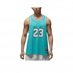 Jordan Essentials SS25 Patogus Mink&scaron;tas Odai Draugi&scaron;kas Berankovis Vir&scaron;us Vyri&scaron;ki Vir&scaron;utiniai Drabužiai Skalbtas Mėlynas Baltas HF9375-392 S