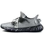 Adidas Originals Yeezy Boost 350 V2 Amortizuojantis Atsparus dilimui Kvėpuojantis Žemi Laisvalaikio Batai Unisex Skystas Sidabras HQ4540(Komanda96-) 45⅓