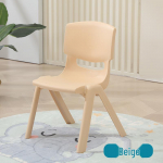 Storas vaiki&scaron;kas kėdutė su atlo&scaron;u - Neslystantis plastikinis taburetė darželiui ir namų valgomajam Thickened, Seat Height 35cm (Elementary School) smėlis