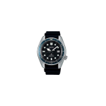 SEIKO 200 metrų atsparus vandeniui Automatinis silikoninis dirželis 44mm vyri&scaron;kas laikrodis juodas ciferblatas spb079j1 juoda