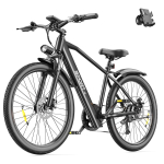 TOOFLY T8 Suaugusiųjų elektrinis dviratis 41KM/H 250W variklis 48V9.9Ah baterija Miesto kelionėms E-dviratis 26*1.95 colio padanga Suaugusiųjų elektrinis dviratis T8 Black juoda