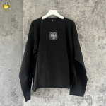BeatStreet Ilgomis Rankovėmis Mar&scaron;kinėliai Vultures Logotipas T-shirt Vyrams Moterims Laisvi Juodi Balti Vir&scaron;utiniai Drabužiai Geriausios Kokybės 2 gray