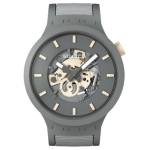 SWATCH kvarcinis mechanizmas 30 metrų atsparumas vandeniui vyri&scaron;kas laikrodis &Scaron;veicari&scaron;kas laikrodis 47 mm tu&scaron;čiaviduris ciferblatas biosource medžiagos korpusas silikoninis dirželis SB05M102 kvarcas