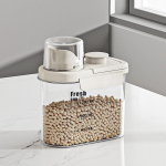Didelės talpos virtuvės laikymo indas - 1600/2800 ml PP plastiko sandarus matavimo kibiras atsparus vandeniui sandariklis miltams, kukurūzams, sojų pupelėms, ryžiams