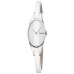 CALVIN KLEIN Rebel serijos laikrodis Kvarcinis mechanizmas Odinis dirželis 29 mm Sidabrinis ciferblatas Moteri&scaron;kas laikrodis 30 metrų atsparus vandeniui K8P231L6 kvarcas
