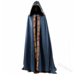 Viduramži&scaron;kas Helovino Cosplay Apsiaustas su Gobtuvu Paltas Vintažinis Gotikinis Apsiausto Paltas Ilgas Rainas Paltai Helovino Cosplay Kostiumas Būrėjo Apsiaustas 4XL mėlyna