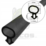 Sandariklis PVC langams S-232 PANORAMA JUODAS 1m