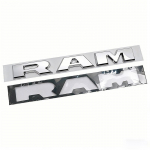 Tinka RAM 1500, 2500, 3500 pikapų lipdukams, Ram ženkleliams, ABS sparno modifikavimo lipdukams white