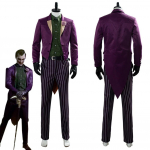 Mortal Kombat 11 Džokerio pilnas kostiumas, Helovino Cosplay apranga, Auk&scaron;tos kokybės žaidimo personažo kostiumas, Suaugusiųjų Cosplay rinkinys Helovino vakarėliui S violetinė