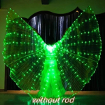 Angelodini LED sparnai Suaugusiųjų Vaikų kostiumas Apsiaustas Cirko LED &scaron;viesa &Scaron;viečiantys kostiumai &Scaron;ventės &Scaron;ou LED Izidės sparnai &Scaron;okio drabužiai L(Adult 155-180cm)