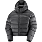 Salomon Outline Novelty Pūkinė Patogi Su Gobtuvu Užtraukiama Vienspalvė Pūkinė Striukė Moteri&scaron;kos striukės Gili Juoda LC2277500 M gray