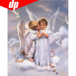5D &bdquo;pasidaryk pats&ldquo; deimantinis siuvinėjimas &bdquo;Angelai&ldquo; &bdquo;Sparnai&ldquo;, &bdquo;Skraidantys&ldquo; deimantiniai pie&scaron;iniai, kryžminio dygsnio pilnas apvalus gręžtuvas 20X30