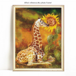 5D deimantų pie&scaron;imas visi&scaron;kai apvalus gyvūnų žirafa deimantų mozaikos kalnų kri&scaron;tolo paveikslų siuvinėjimas 20X30