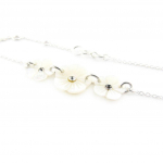 Les Tr&eacute;sors De Lily [J2086] - Bracelet Argent 'Flora' nacre