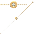 Les Tr&eacute;sors De Lily [L1188] - Bracelet Plaqu&eacute; or 'Sissi' dor&eacute;