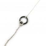 Les Tr&eacute;sors De Lily [L5656] - Bracelet Argent 'Sissi' noir