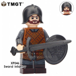 Filmas &bdquo;Sostų žaidimas&ldquo; Jaime Lannister Barristan Selmy i&scaron; ledo ir ugnies plytų statybinio bloko žaislas Gold