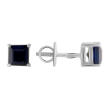 Sidabriniai auskarai su natūraliu safyru 1,565 ct (2058816) safyras