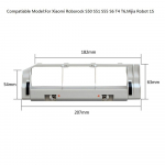 HEPA filtro pagrindinio &scaron;epečio &scaron;oninis &scaron;epetys, skirtas Mijia Vacuum 1S dulkių siurblio dalių priedai, skirti Xiaomi Roborock S50 S51 S52 S55 T6 T7 Main Brush Cover