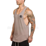&bdquo;Muscleguys&ldquo; prekės ženklo vyri&scaron;ki stringer apatiniai sportiniai apatiniai mar&scaron;kinėliai canotte kultūrizmo mar&scaron;kinėliai sporto salės Vyri&scaron;ki drabužiai tanktop hombre M tamsiai pilka spalva