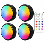 Nuotolinio valdymo pultelis LED žibintai pritemdomi RGBW 13 spalvų virtuvės prie&scaron;kambario spintelės spintelės &scaron;viestuvai jutiklinio jutiklio dekoro naktinė lempa 4 lamp 1 controller
