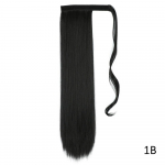 MERISIHAIR ilgas tiesus įvyniojimas aplink plaukus priauginamas sintetinis pluo&scaron;tas kasdieniniam ne&scaron;iojimui Cosplay ilgas tiesus plaukas, uodegos priauginimas 55 cm