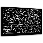 Feeby Canvas print, Berlyno miesto planas