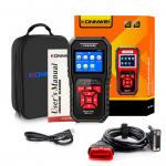 KONNWEI KW850 OBDII skaitytuvo automatinio kodo skaitytuvo diagnostikos variklio &scaron;viesos nuskaitymo įrankis, skirtas OBDII automobiliams juoda