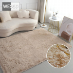 Violetinis pliu&scaron;inis kilimėlis vaikų kambariui Didelis vienspalvis ilgų plaukų kilimėlis svetainei miegamojo mink&scaron;tas neslystantis kilimėlis 80x120cm