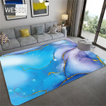 Mėlyna balta tapyba Abstraktus didelis grindų kilimėlis svetainei &Scaron;iuolaikinės flanelinės kempinės sofos kilimas įėjimo kilimėliai Dekoracija Namai 40x60cm 1pcs