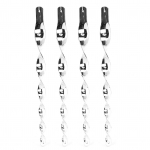 Atspindintis pauk&scaron;čių atbaidymo strypas, pakabinamas besisukantis pauk&scaron;čių atbaidiklis sodo kiemo sodui Silver 4 Pcs