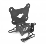 Motociklo laikiklis sparno eliminatorius su LED numerio ap&scaron;vietimu Kawasaki Z900 RS Z900RS Z-900RS 2017 2018 2019 juoda