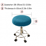 Tvirtas apatinės nugaros kėdės užvalkalas Polar Fleece Elastingas Trumpas Valgomojo Kėdės Užvalkalai Makiažas Maži Kėdės Užvalkalai Spandex Funda Silla 1pc Chair Cover